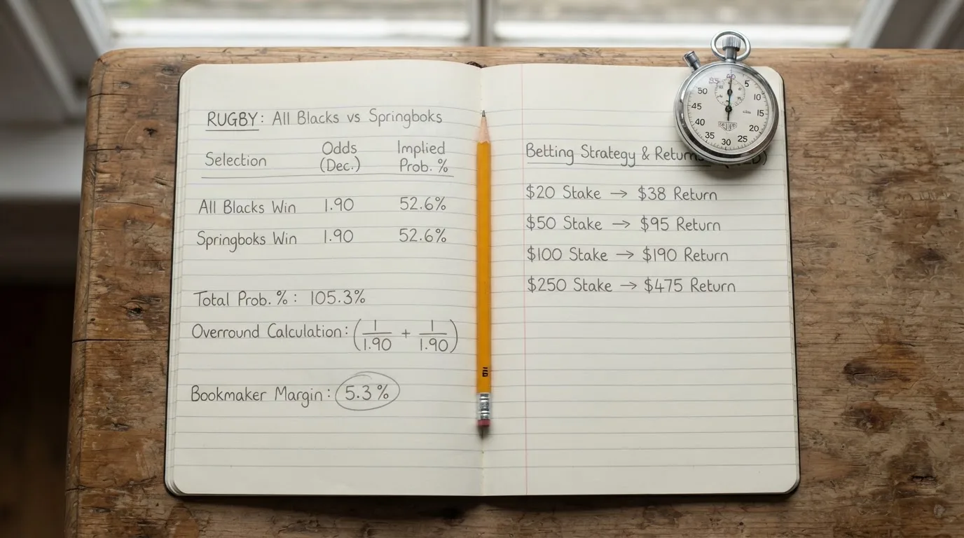 An open notebook with a pencil and a stopwatch on a wooden table